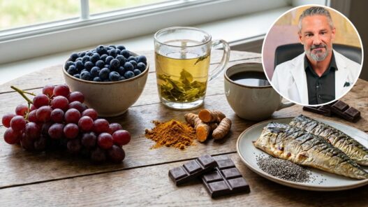 Bodegón de alimentos que ayudan a crear neuronas nuevas según el dr. David Céspedes