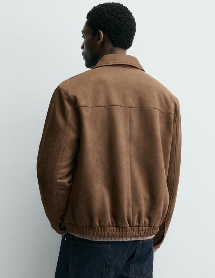 cazadora efecto ante hombre Zara invierno 2026