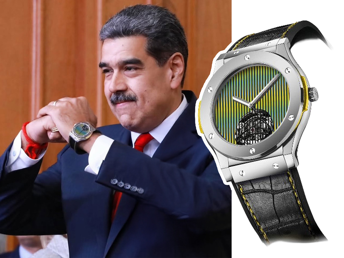 Nicolás Maduro con un Hublot Classic Fusion Tourbillon Cruz-Diez