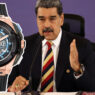 Nicolás Maduro en una intervención publica con un reloj Hublot Maradona en la muñeca