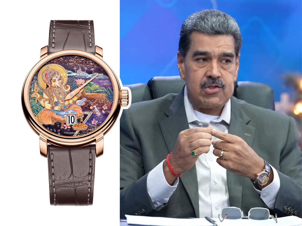 Nicolás Maduro con un Luc Chopard Spirit