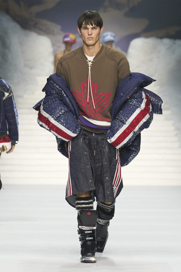 Look 2 del desfile Dsquared2 hombre otoño invierno 2026