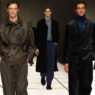 Collage que muestra a diferentes modelos durante el desfile de Giorgio Armani hombre otoño/invierno 2026-2027