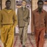 Collage que muestra a diferentes modelos del desfile de la marca Zegna durante el desfile de la colección otoño invierno 2026 2027