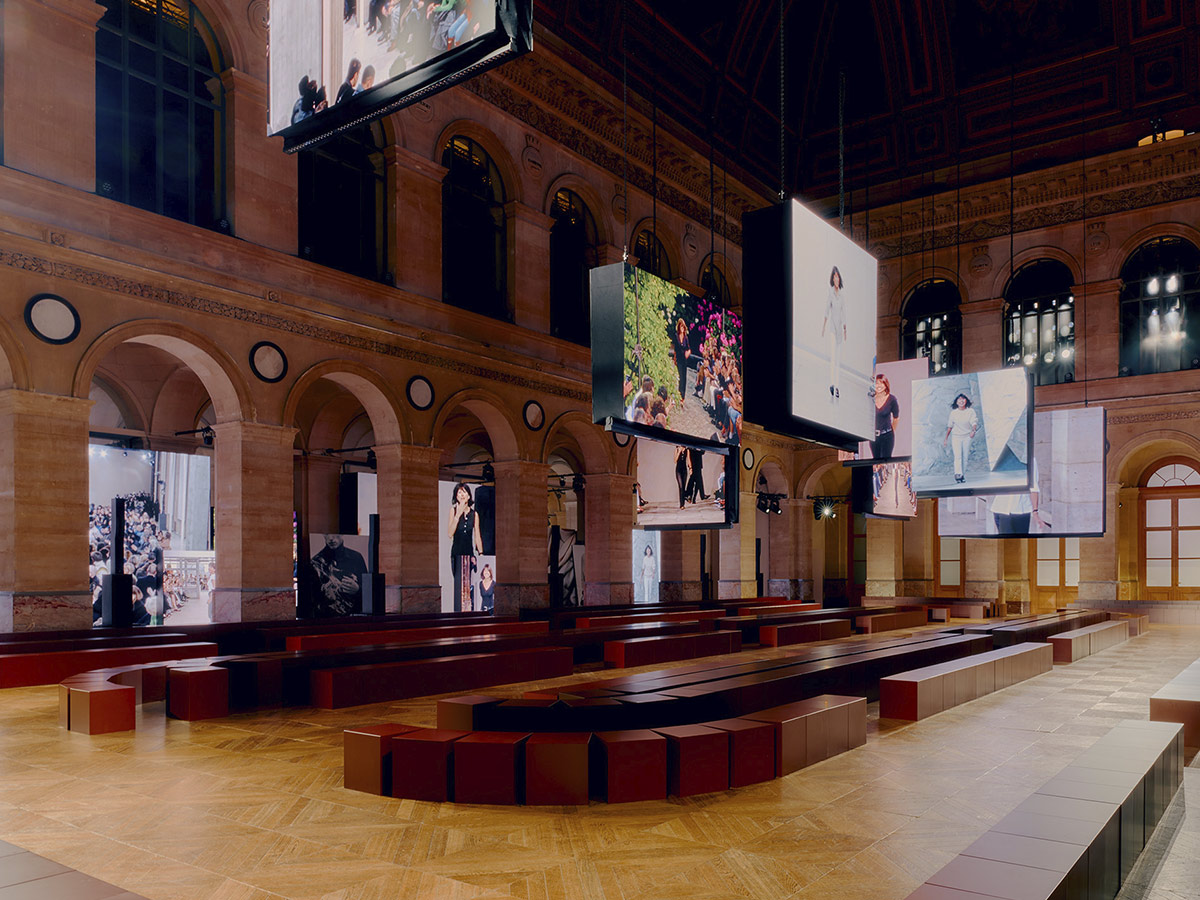 Escenografía del desfile de Hermès invierno 2026