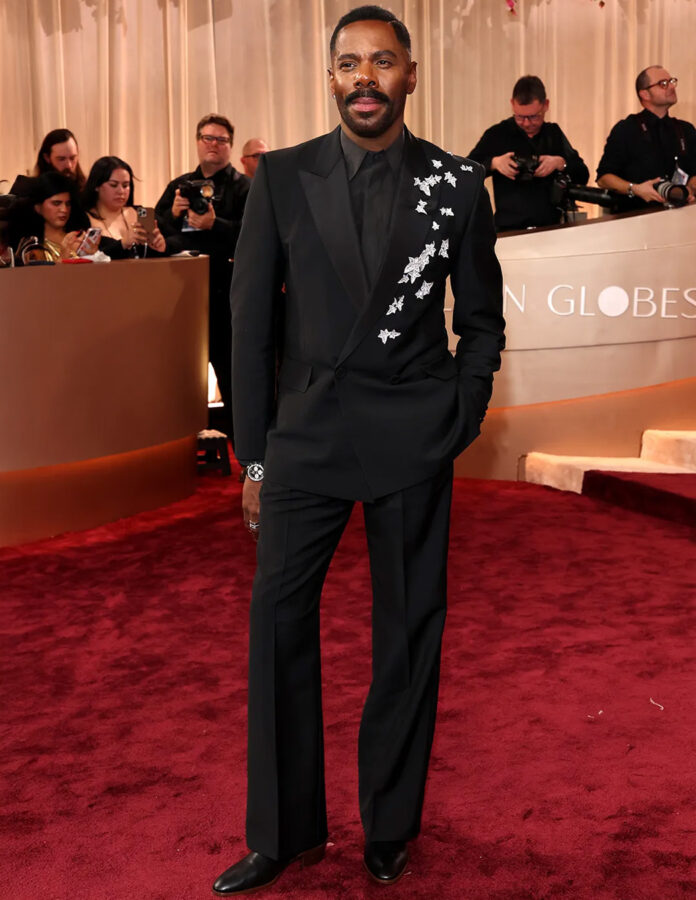 Colman Domingo, posa en la alfombra roja de los Globos de Oro 2026
