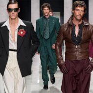 Seis modelos españoles conquistan la pasarela de Dolce & Gabbana en la Semana de la Moda de Milán 2026 Emilio Flores, Carlos Galobart, Jorge Román, Edu Román y Pau Ramis desfilando para Dolce & Gabbana 2026