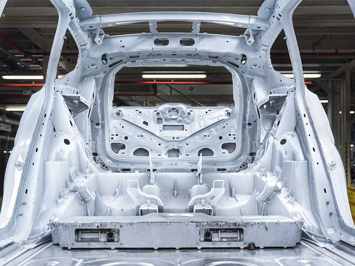 EX60 Estructura de la carrocería con suelo trasero mega moldeado