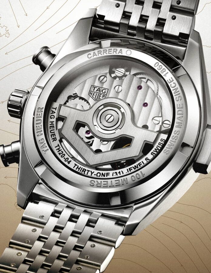 Calibre automático TH20-04 del TAG Heuer Carrera Seafarer con indicador de mareas