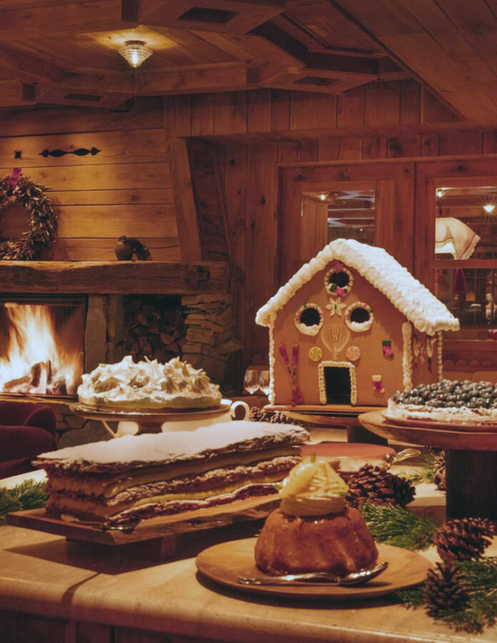 Salon comedor del restaurante LouLou, en Courchevel 1850.