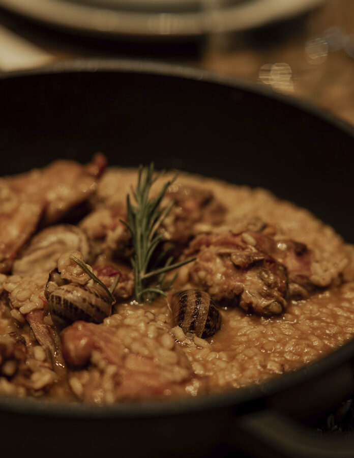 Plato de arroz restaurante Beso Baqueira