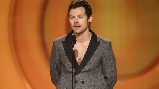 Harry Style durante su intervención en los Latin Grammy 2026