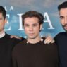 Lo actores Miguel Bernardeau, Carlos Cuevas y Miguel Ángel Silvestre en el photocall de la película La Fiera.