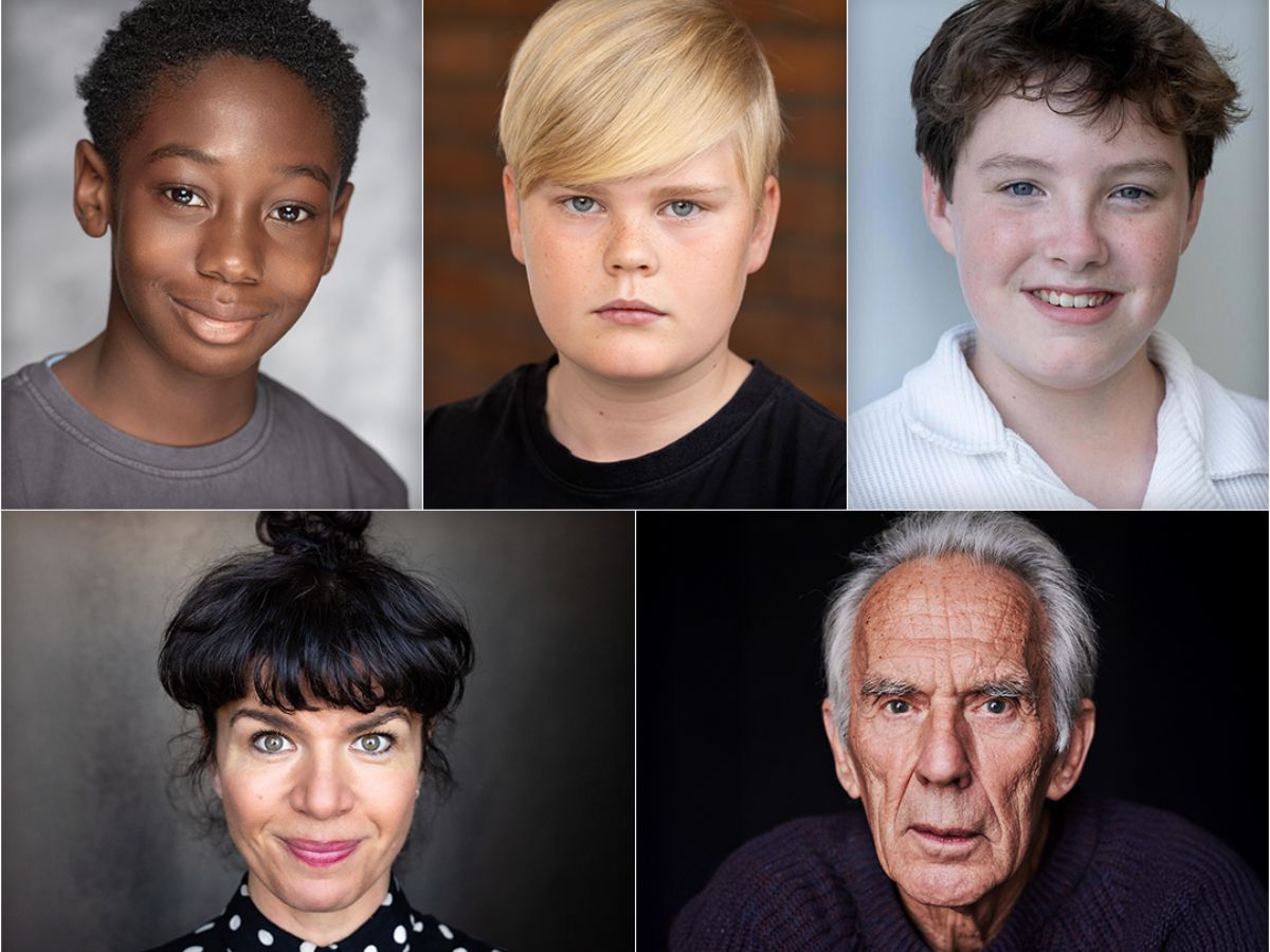 Imagen de cerca de parte del nuevo reparto de la serie de Harry Potter en HBO Max.