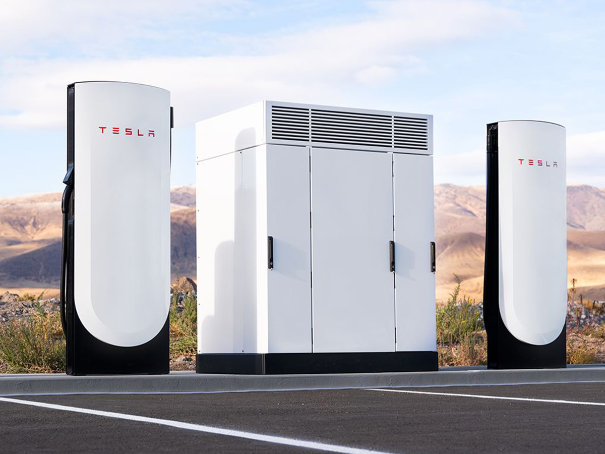 Red de carga de baterias de coches Tesla