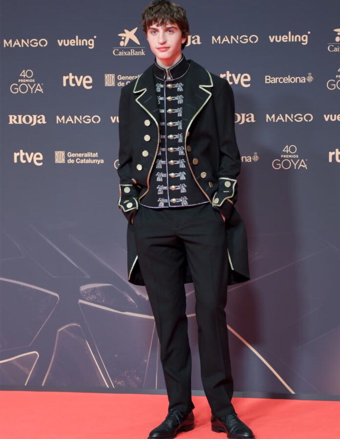 Jan Monter en la alfombra roja de los Premios Goya 2026.