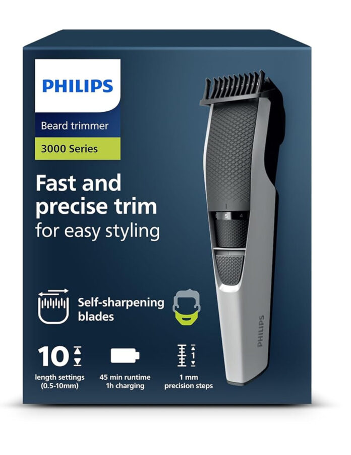 maquina afeitar eléctrica Beard trimmer 3000 series de Philips