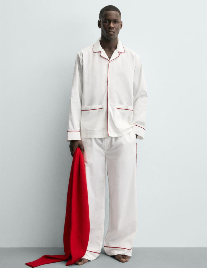 look pijamero para hombre de Zara colección San Valentín 2026