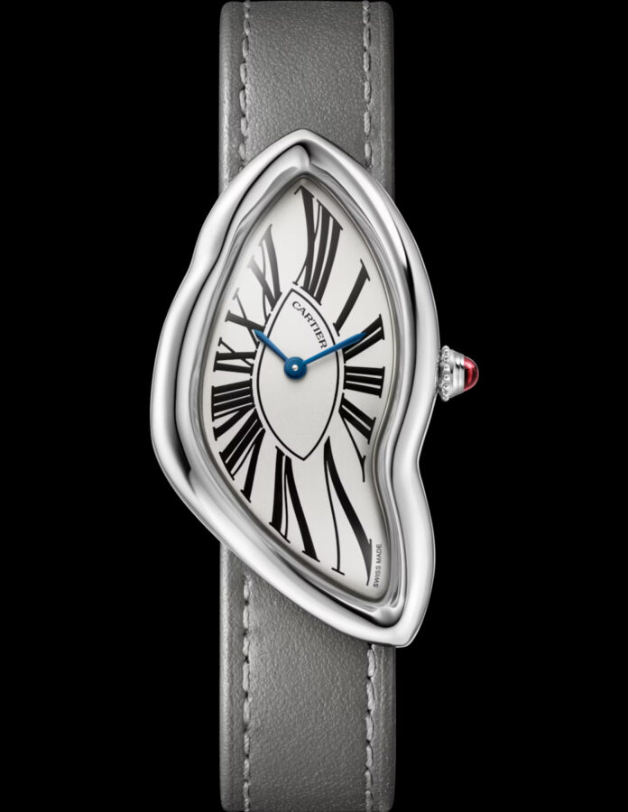 reloj Crash de Cartier, en oro blanco de 18 quilates