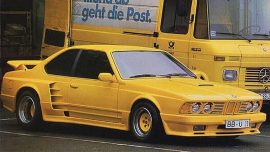 BMW 635CSI amarillo preparado por Gemballa en los años 80
