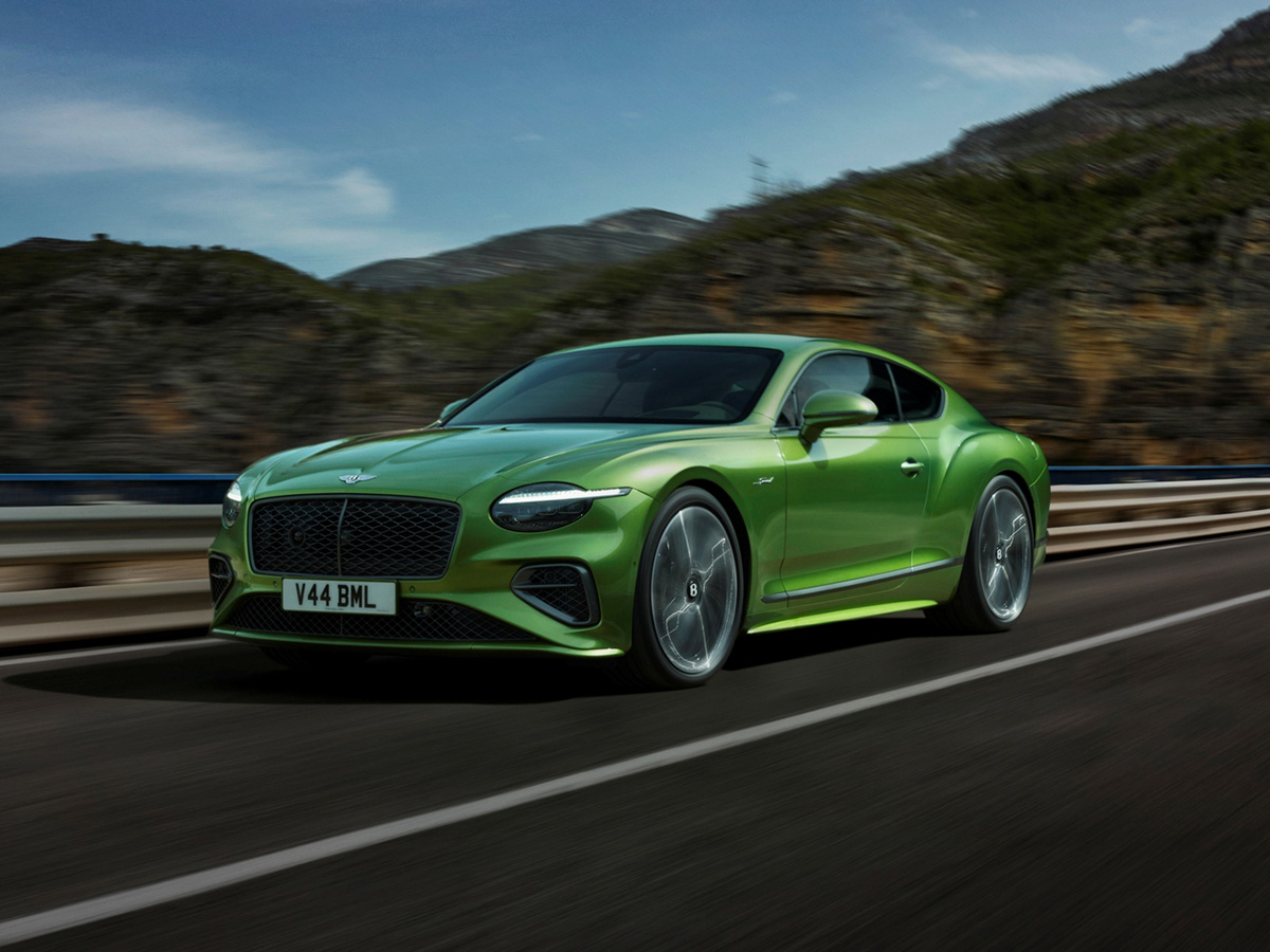 Bentley Continental verde