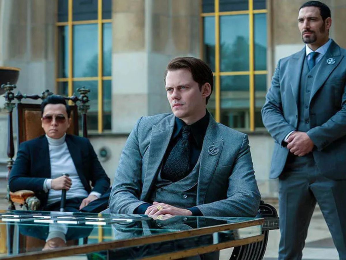 Escena de la película John Wick 4 en la que conocemos al personaje Caine, que protagonizará el próximo spin-off de la saga.