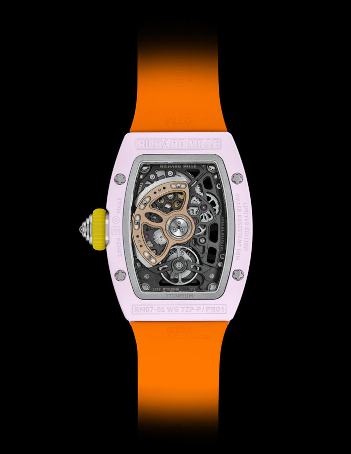 Calibre Richard Mille colección RM 07-01 COLOURED CERAMICS 2026 Calibre-RM-07-01-BLUSH-PINK