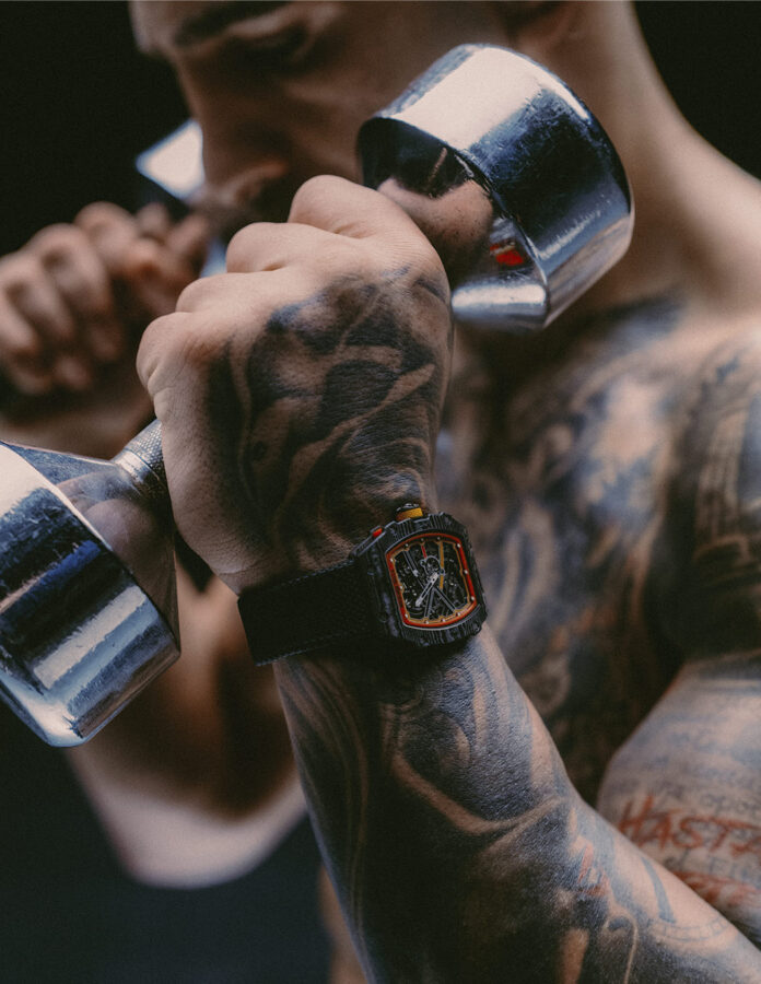 ILIA TOPURIA sesión de fotos con un reloj Richard Mille 2026