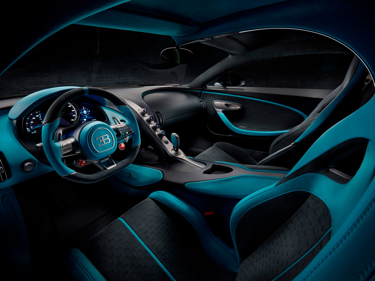 interior del Bugatti Divo