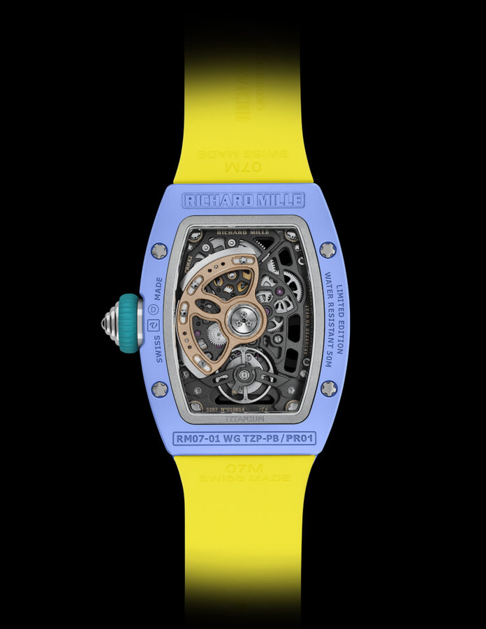 Richard Mille colección RM 07-01 COLOURED CERAMICS 2026 RM-07-01-POWDER-BLUE