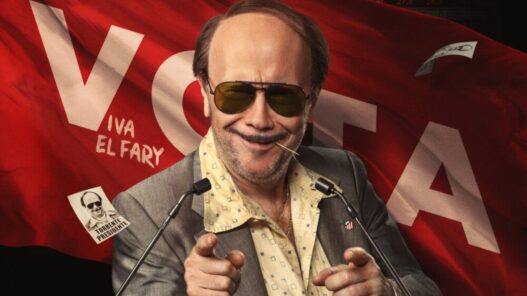 Santiago Segura en un póster promocional de la sexta entrega de Torrente: Torrente Presidente.