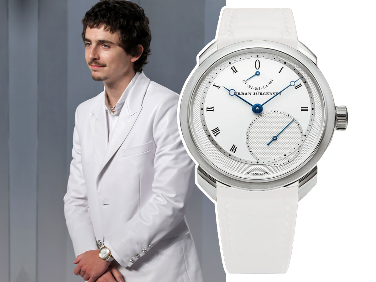 Timothée Chalamet, con un Urban Jürgensen Platinum en los Premios Oscar 2026