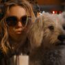 Milly Alcock con gafas de sol y cascos como Kara junto a un perro blanco en el tráiler de Supergirl.