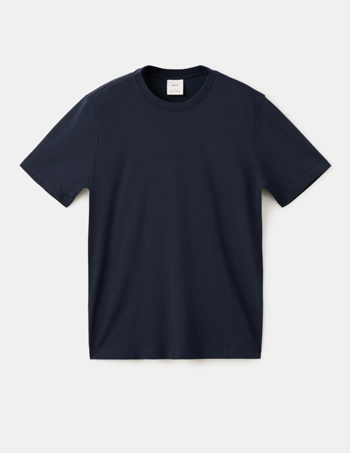 Camiseta básica azul marino de Mango