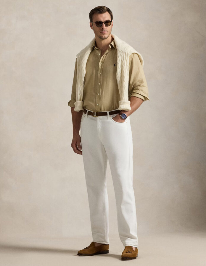 Cómo combinar el color beige en la ropa de hombre Combinar beige con blanco