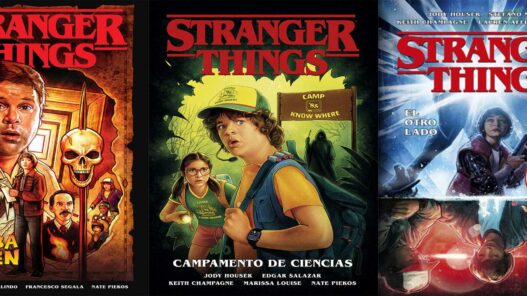 Portadas de algunos cómics de Stranger Things