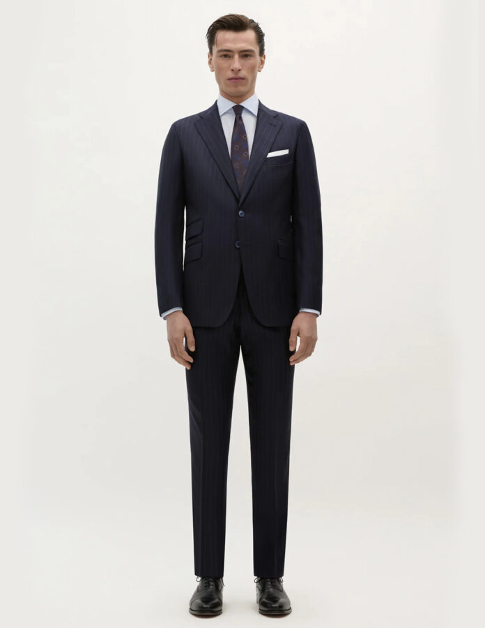 traje inglés azul marino de Scalpers