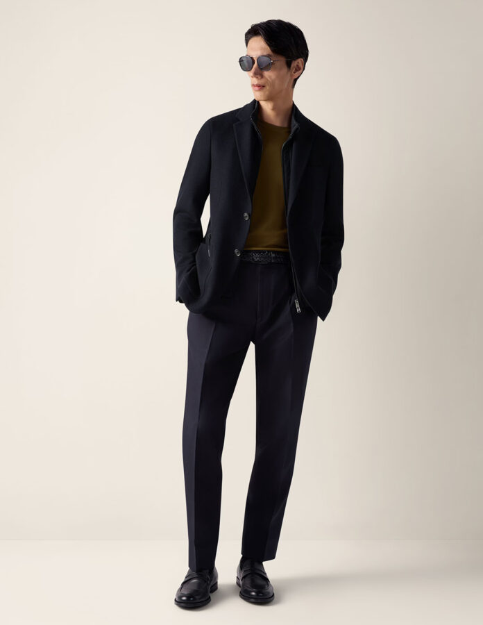 Traje azul marino de Zegna