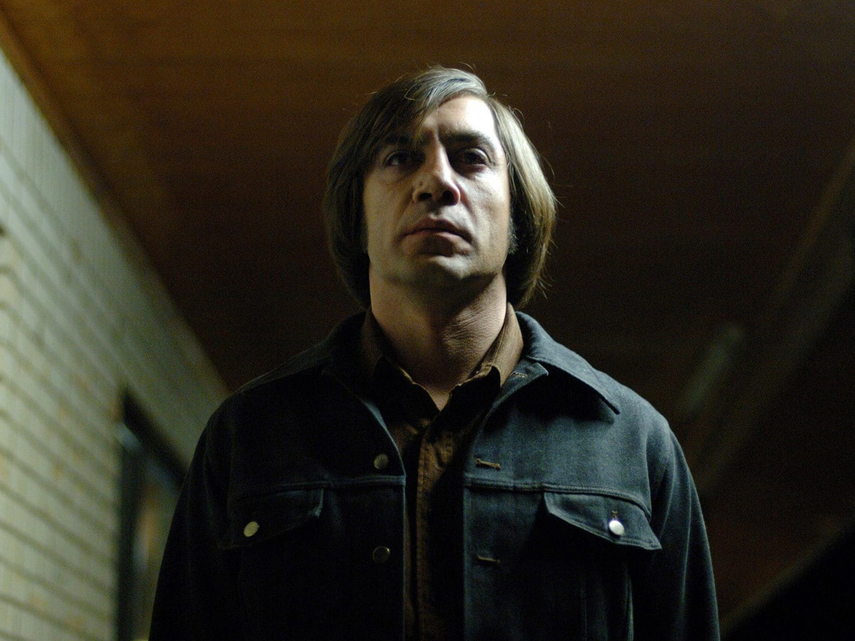 hombre sin emociones Javier Bardem en No es país para viejos