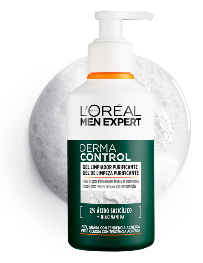Limpiador Facial para hombres de L´Oréal Men Expert Derma Control