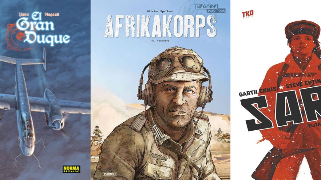 Portada con algunos de los mejores cómics de la II Guerra Mundial