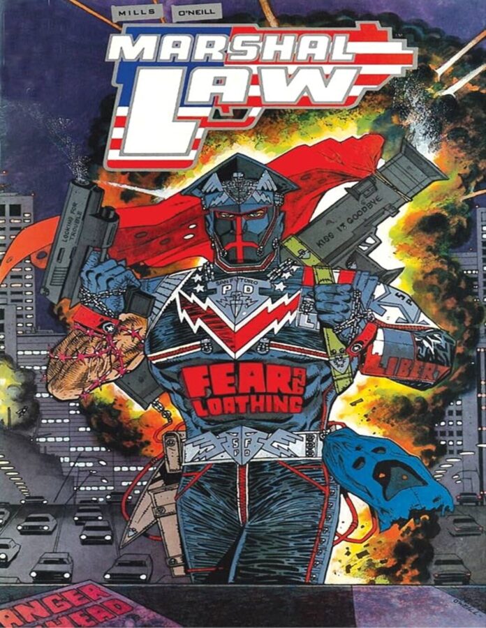 Los mejores cómics de súperheroes Marshal Law, de Pat Mills y Kevin O’Neill