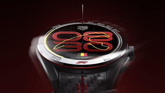 TAG Heuer Connected Calibre E5 45mm x Formula 1 con esfera Race Track del Gran Premio de Bélgica