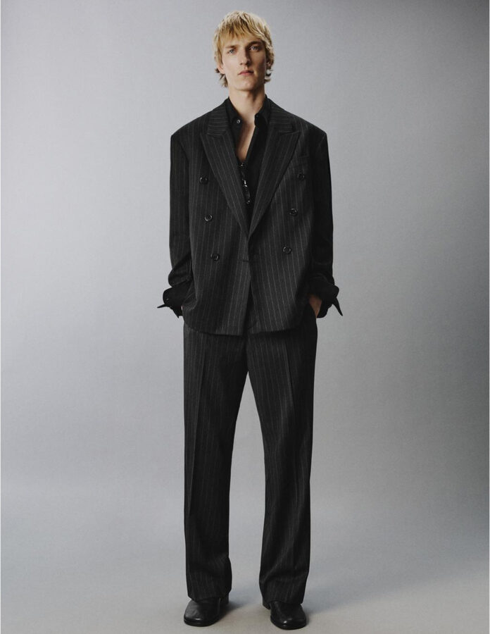 Traje de raya diplomática de Zara