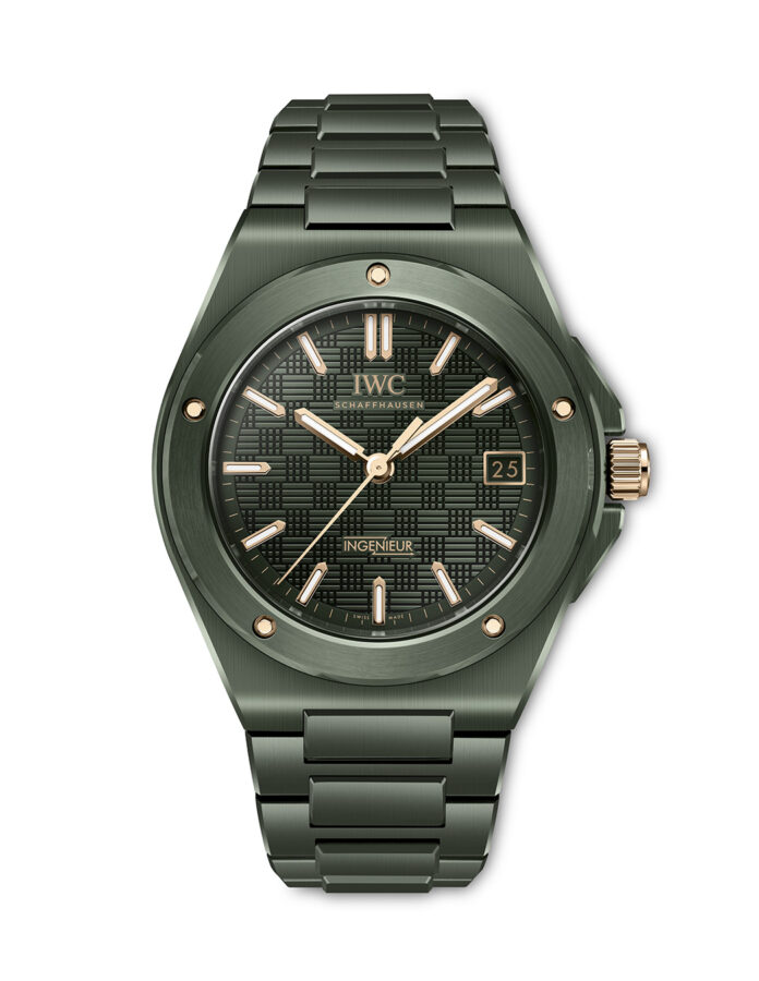 Reloj Ingenieur Automatic 42 en cerámica de color verde oliva