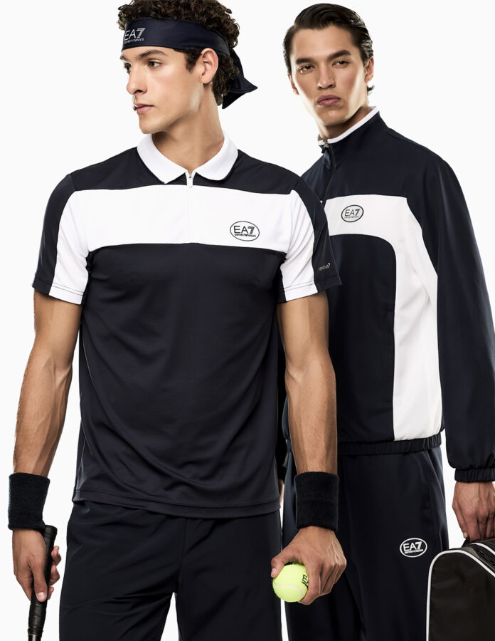 Conjunto EA7 Tennis primavera verano 2026 con polo técnico y chándal deportivo
