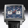 TAG Heuer Monaco Chronograph 2026 con caja de titanio grado 5 y esfera azul opalina