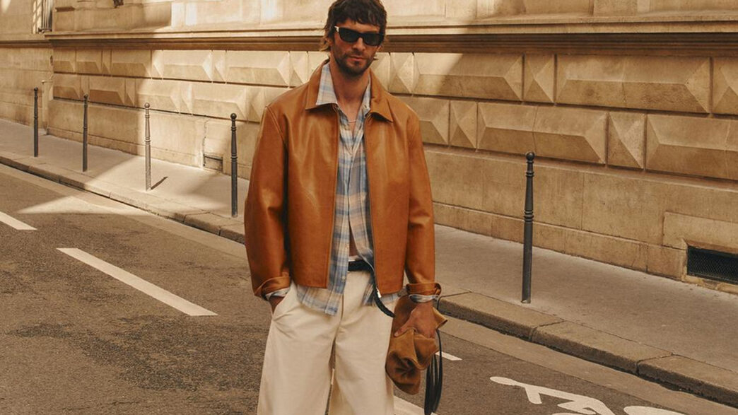 Pantalones balloon fit de hombre Zara en color blanco crudo tendencia primavera 2026