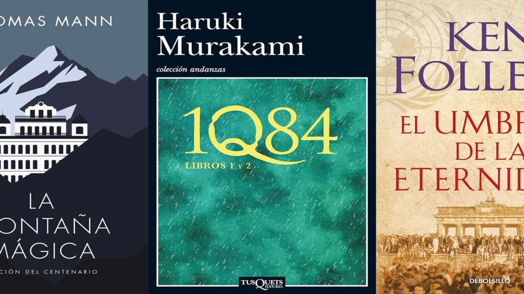 Portadas con algunos de los libros muy buenos de más de 1.000 páginas