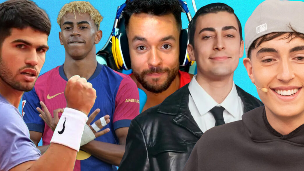 Famosos españoles Carlos Alcaraz, Lamine Yamal, TheGrefg, Nil Ojeda y YoSoyPlex